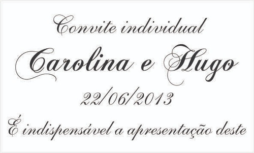 Imagem 5 de 6 de 190 Convite Individual Para Casamento