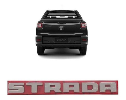 Emblema Insignia Fiat Strada Cromado 