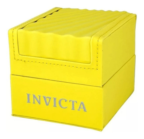 Caixa Invicta Original Amarela Em Courino