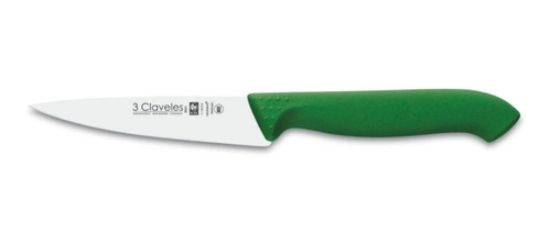 Cuchillo Tres Claveles #1323 Proflex Mgo.verde 12cm Cocinero