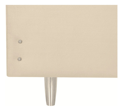 Cabeceira Solteiro Estofada Carla Veludo 90cm Cama Com Frame Cor Bege