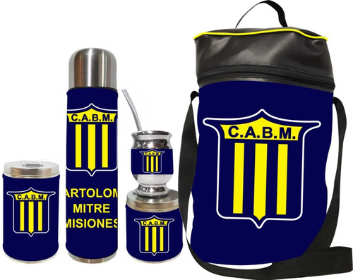 Equipo De Mate Completo Bartolomé Mitre Misiones. Ecocuero