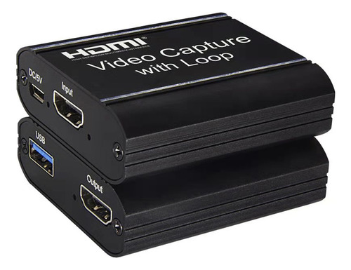 Placa De Captura De Vídeo Usb De 4k A 1080p Com Saída De Loo