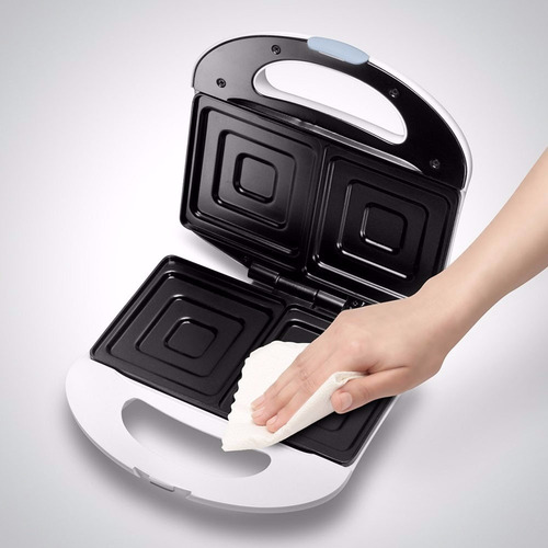 Imagen 2 de 5 de Sandwichera Atma Dual Antiadherente Garantia 750w