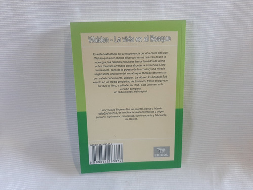Walden O La Vida En El Bosque Henry David Thoreau Edicol