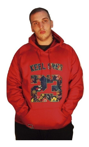 Buzo Hombre Hoodie Canguro Keel Over Spring Azul