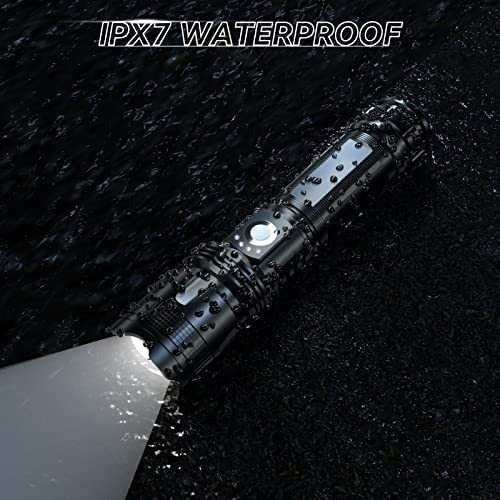 Linterna Led Para Hombres Negra C/ Tirantes- Pack X2
