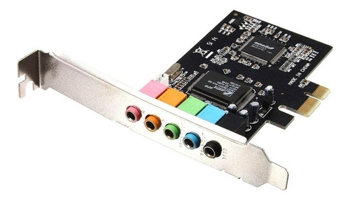 Pci Express Pci-e 5.1ch 6 Canais De Áudio 3d Digital De 24