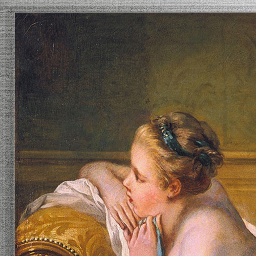 Cuadro Odalisca Rubia Ó Niña Descansando De François Boucher
