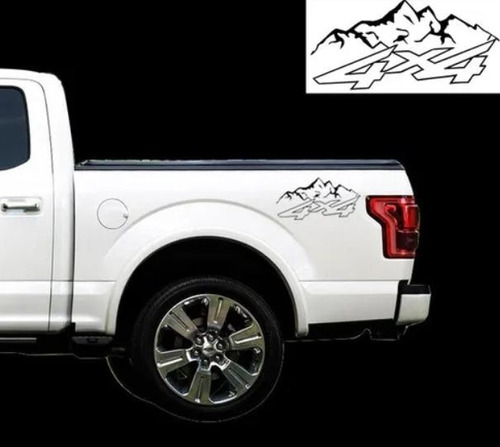 2 Calcos Sticker 4x4 Montañas Autos Camionetas Off Road 30cm