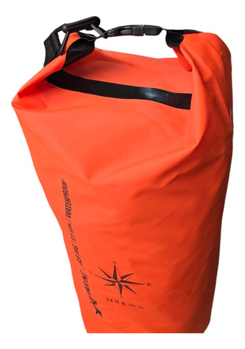 Combo Bolso Estanco 22 Litros + Sobre Estanco Grande Kayak Color Naranja