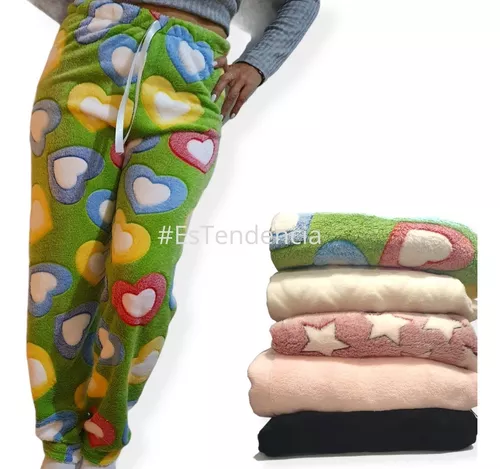 Pantalon Pijama Mujer Polar Soft Peluche Premium + Talles