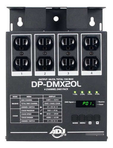 Dmx20l - Paquete De Atenuador/interruptor Dmx Universal De 4