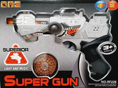 Metralhadora Pistola Brinquedo Tipo Nerf Luz Som Camuflada - R$ 59,99