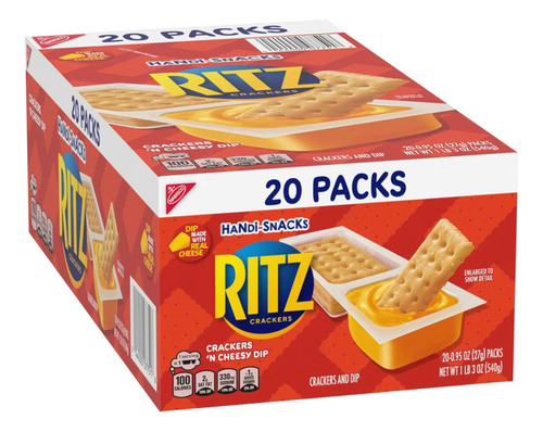 Nabisco Handi-snacks Ritz Galletas Con Queso 19 Oz