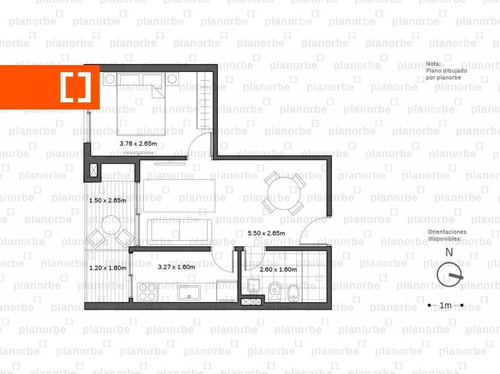 Venta De Apartamento Obra Construcción 1 Dormitorio En Pocitos Nuevo, Arenas 26 Unidad 504