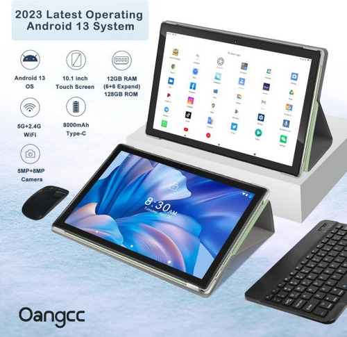 Oangcc Android 13 Tablet De 10 Pulgadas Con 12 Gb (6+6 Expan