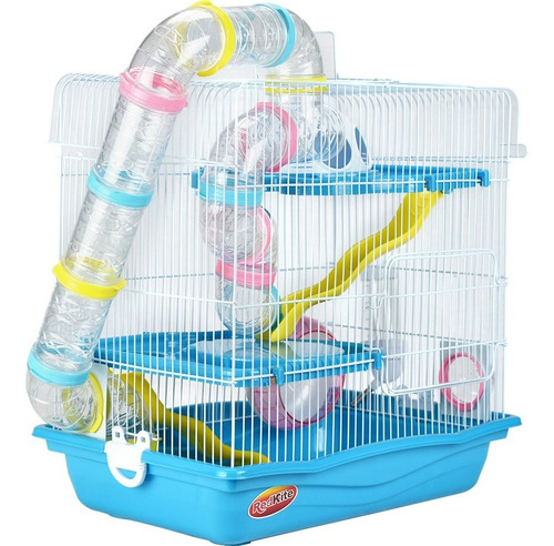 Imagen 2 de 6 de Jaula Habitat Para Roedores Hamster Raton Madriguera Grande