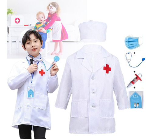 Disfraz De Doctor Niños Médico Doctora Disfraces Niñas