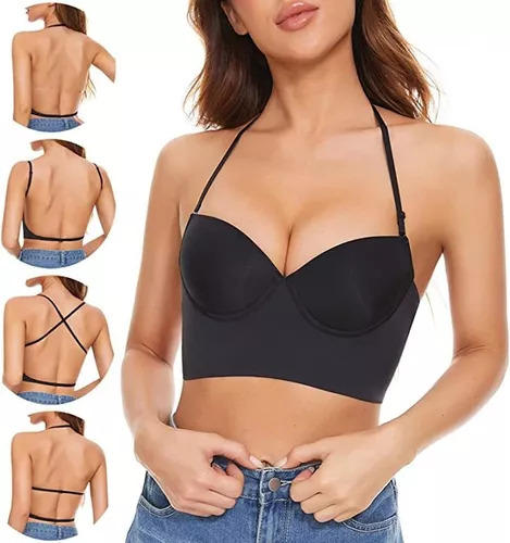 Sujetador Sin Espalda, Bralette Invisible, Ropa Interior