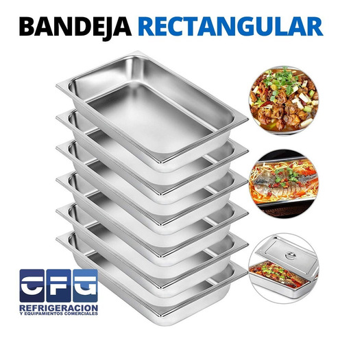 Bandeja Acero Inoxidable 44 X 33 X 13 Cm Fuentones- Asaderas
