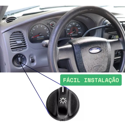 Botão Painel Farol Luz Ranger 94 95 96 A 2009 2010 2011 2012