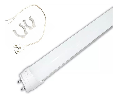 Tubo Led T8 9w 60cm Opalino Luz Blanca C/ Conector 5 Pz Jwj