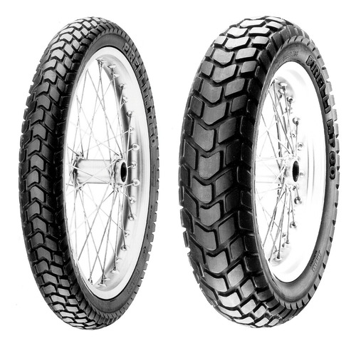 Kit Pneu Pirelli Mt60 90/90-21 54h + 120/80-18 62 Sem Câmara