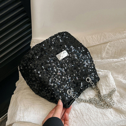 Nuevo Bolso Bandolera Transpirable Con Lentejuelas For
