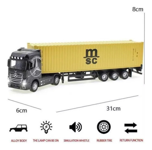 I Remolque Con Camión Portacontenedores Modelo 1:36