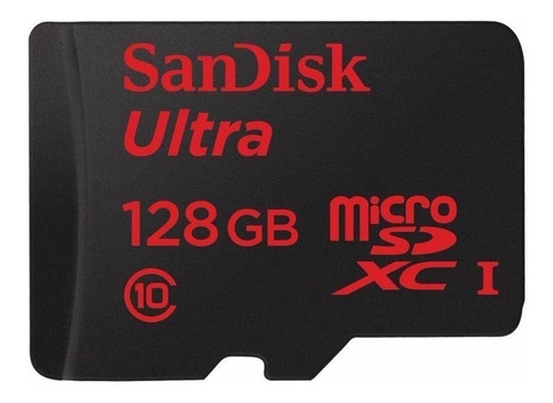 Tarjeta de memoria SanDisk SDSDQUA-128G-A46A  Ultra con adaptador SD 128GB