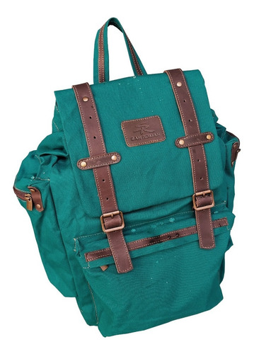 Imagen 4 de 6 de Mochila Fontana Lona Algodón Impermeabilizada 25 L