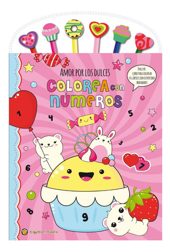 Amor Por Los Dulces - Colorea Con Numeros - Gato De Hojalata