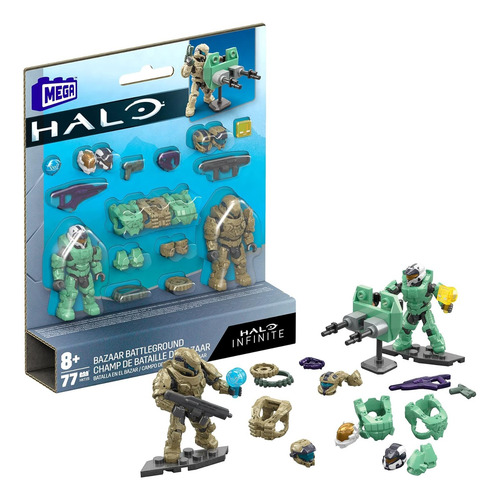 Figura De Acción De Mega Bloks Bazaar Battleground Halo Infi