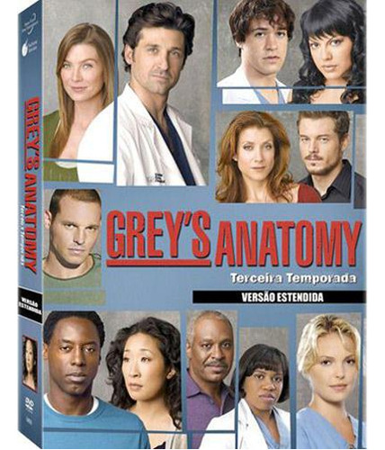 Coleção Grey's Anatomy - 3ª Temporada (7 Dvds)