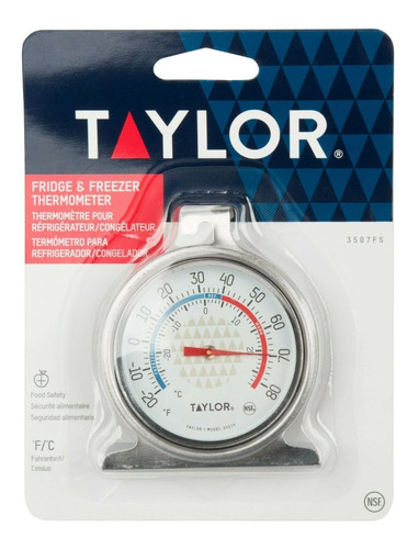 Termómetro Analogico Taylor 3507 Trutemp Nevera, Freezer 