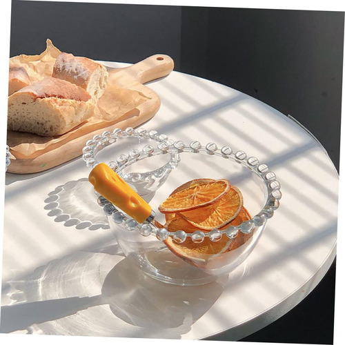 Luxshiny 2pcs Tazón De Vidrio Transparente Copa De Postre De