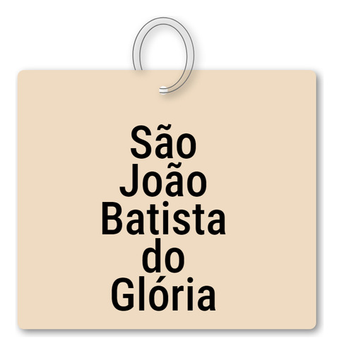 14x Chaveiro São João Batista Do Glória Mdf Turismo