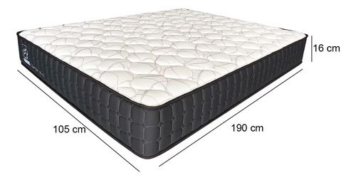 Colchón Comprimido 1,5 Plaza A16 Comfort Plus Resorte Pocket