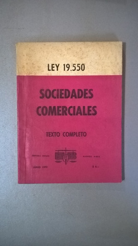 Ley 19.550 - Sociedades Comerciales 1972