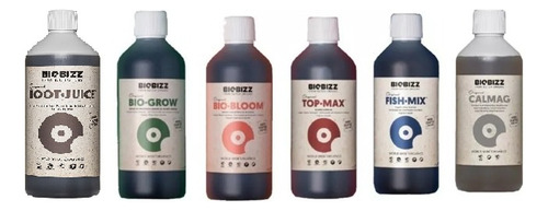 Biobizz Root Juice Grow Bloom Fish Mix Calmag Top Max 250 Cc