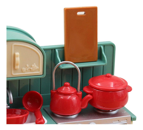 Juego De Cocina Para Casa De Muñecas, Juego De Simulación,