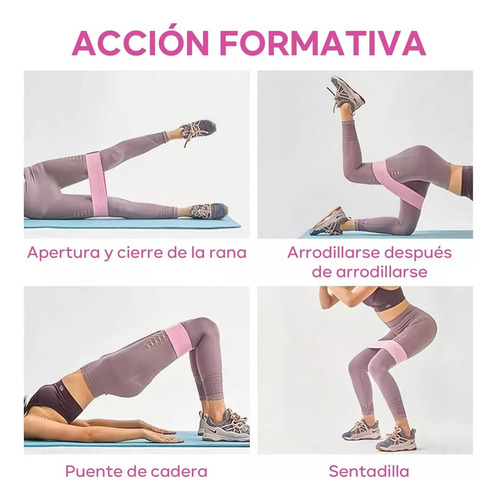 Kit 3 Bandas Elásticas Ejercicio Yoga Ligas De Resistencia