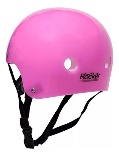 Casco Infantil Rocker Bici Patin Roller Monopatin Protección Color Rosa Talle Unico
