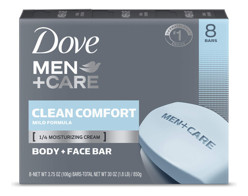 Dove Men+care - Barra Corporal Y Facial Para Limpiar E Hidr.