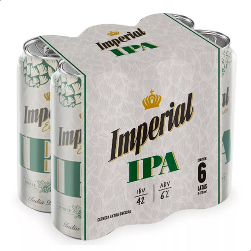 Cerveza Imperial Ipa India Pale Ale Lata 473ml X6. Unidades