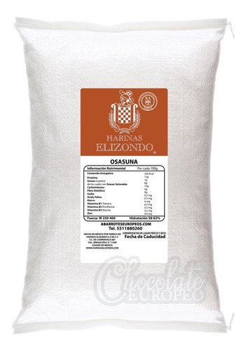 Harina 00 Fuerza W350 Osasuna Elizondo Tortilla Trigo 10kg K