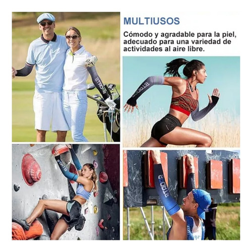 Conjunto De Manguito Deportivo De Seda Ice Y Protector Uv