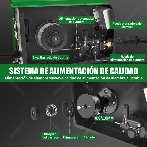 Inversor Soldadora Shawty Mig Con/sin De Gas Y Mma 200a