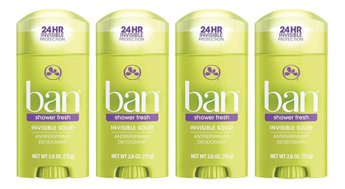 4 Ban Shower Fresh Antitranspirante 24 Horas Mujer O Hombre